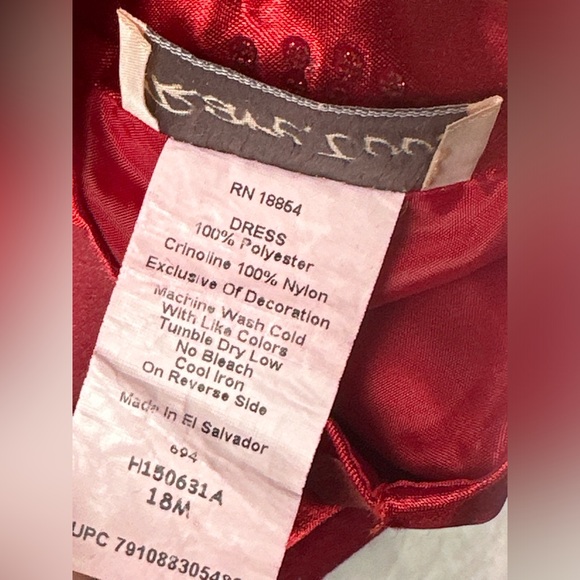 Elegant Red Kids Formal Dress - Picture 2 of 5